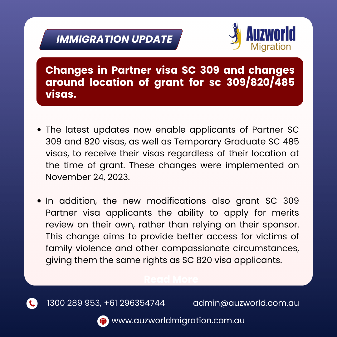 partner visa, subclass 309